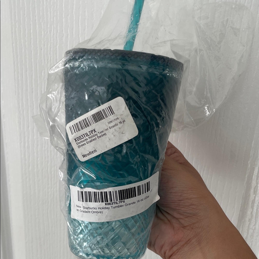 Starbucks Gradient Blue Tumbler with Straw